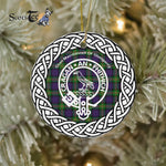 Macdonnell Of Glengarry Clan Tartan Crest Badge Plaid Ornament Gift. Christmas Tree Ornament Tartan Ornament Great Christmas Ornaments Gift - Scotstee Shop