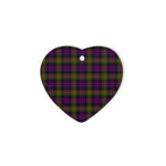 MacDonnell Of Glengarry Modern Tartan Heart Ornaments, Christmas Tree Ornament, Plaid Christmas Ornaments, Ceramic Heart Christmas Tree Decoration, Christmas Ornament, Plaid Ornament, Tartan Ornament, Buffalo Plaid Ornament