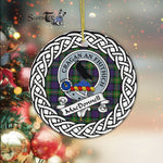 Macdonnell Of Glengarry Tartan Ornament,  ceramic ornament, personalized christmas ornaments, christmas tree ornaments, christmas door decorations, Plaid Ornament, Tartan Ceramic Ornament