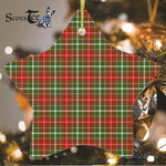 MacDougall Of Lochcarron Tartan Ornament Star Ornament, Christmas Star Decorations, ceramic ornament, Plaid Star Ceramic Ornament, Christmas Ornament Decorations Gift