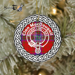 MacDougall Scottish Clan Tartan Crest Badge Old Plaid Ornament Gift. Christmas Tree Ornament Tartan Ornament Great Christmas Ornaments Gift - Scotstee Shop