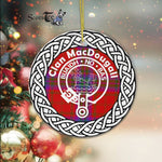 MacDougall Scottish Clan Tartan Crest Badge Old Plaid Ornament Gift. Christmas Tree Ornament Tartan Ornament Great Christmas Ornaments Gift - Scotstee Shop