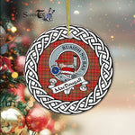MacDougall Tartan Ornament,  ceramic ornament, personalized christmas ornaments, christmas tree ornaments, christmas door decorations, Plaid Ornament, Tartan Ceramic Ornament