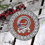 MacDougall Tartan Ornament,  ceramic ornament, personalized christmas ornaments, christmas tree ornaments, christmas door decorations, Plaid Ornament, Tartan Ceramic Ornament
