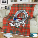 Macdougall Tartan Blanket Plaid Blanket MacDougall Ancient Clan Badge Tartan Blanket Scottish Plaid Throw Blanket Tartan Plaid Fleece Blanket - Scotstee Shop
