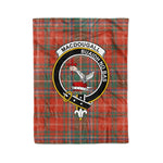 Macdougall Tartan Plaid Fleece Blanket MacDougall Ancient Plaid Blanket Clan Crest Badge Tartan Blanket Scottish Blanket