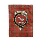 Macdougall Tartan Plaid Fleece Blankets MacDougall Plaid Blanket Clan Crest Badge Tartan Blanket Scottish Blanket