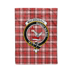 Macdougall Tartan Plaid Fleece Blankets MacDougall Dress Plaid Blanket Clan Crest Badge Tartan Blanket Scottish Blanket