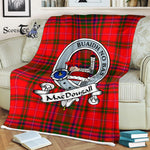 Macdougall Tartan Blanket Plaid Blanket MacDougall Modern Clan Badge Tartan Blanket Scottish Plaid Throw Blanket Tartan Plaid Fleece Blanket - Scotstee Shop