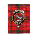 Macdougall Tartan Plaid Fleece Blankets MacDougall Modern Plaid Blanket Clan Crest Badge Tartan Blanket Scottish Blanket