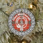 MacDowall Clan Tartan Crest Badge Plaid Ornament Gift. Christmas Tree Ornament Tartan Ornament Great Christmas Ornaments Gift - Scotstee Shop