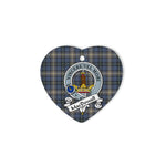 MacDowall Scottish Clan Badge Plaid Ornament Gift. Christmas Tree Ornament MacDowall Clan Tartan Ornament Great Christmas Ornaments Gift Heart Ornament