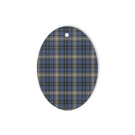 MacDowall Tartan Oval Ornaments, Christmas Tree Ornament, Plaid Christmas Ornaments, Ceramic Oval Christmas Tree Decoration, Tartan Oval Ornaments, Christmas Tree Ornament, Plaid Christmas Ornaments, Ceramic Oval Christmas Tree Decoration
