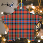 MacDuff Ancient Tartan Ornament Star Ornament, Christmas Star Decorations, ceramic ornament, Plaid Star Ceramic Ornament, Christmas Ornament Decorations Gift