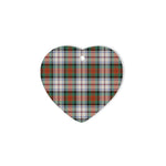 MacDuff Dress Ancient Tartan Heart Ornaments, Christmas Tree Ornament, Plaid Christmas Ornaments, Ceramic Heart Christmas Tree Decoration, Christmas Ornament, Plaid Ornament, Tartan Ornament, Buffalo Plaid Ornament