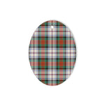 MacDuff Dress Ancient Tartan Oval Ornaments, Christmas Tree Ornament, Plaid Christmas Ornaments, Ceramic Oval Christmas Tree Decoration, Tartan Oval Ornaments, Christmas Tree Ornament, Plaid Christmas Ornaments, Ceramic Oval Christmas Tree Decoration