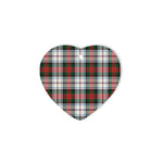 MacDuff Dress Modern Tartan Heart Ornaments, Christmas Tree Ornament, Plaid Christmas Ornaments, Ceramic Heart Christmas Tree Decoration, Christmas Ornament, Plaid Ornament, Tartan Ornament, Buffalo Plaid Ornament
