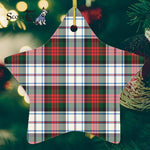 MacDuff Dress Modern Tartan Ornament Star Ornament, Christmas Star Decorations, ceramic ornament, Plaid Star Ceramic Ornament, Christmas Ornament Decorations Gift