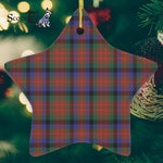 MacDuff Hunting Modern Tartan Ornament Star Ornament, Christmas Star Decorations, ceramic ornament, Plaid Star Ceramic Ornament, Christmas Ornament Decorations Gift