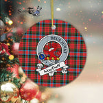 MacDuff Scottish Clan Badge Plaid Ornament Gift. Christmas Tree Ornament MacDuff Clan Tartan Ornament Great Christmas Ornaments Gift - Scotstee Shop