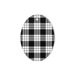MacFarlane Black & White Tartan Oval Ornaments, Christmas Tree Ornament, Plaid Christmas Ornaments, Ceramic Oval Christmas Tree Decoration, Tartan Oval Ornaments, Christmas Tree Ornament, Plaid Christmas Ornaments, Ceramic Oval Christmas Tree Decoration
