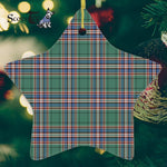MacFarlane Hunting Ancient Tartan Ornament Star Ornament, Christmas Star Decorations, ceramic ornament, Plaid Star Ceramic Ornament, Christmas Ornament Decorations Gift