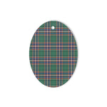 MacFarlane Hunting Ancient Tartan Oval Ornaments, Christmas Tree Ornament, Plaid Christmas Ornaments, Ceramic Oval Christmas Tree Decoration, Tartan Oval Ornaments, Christmas Tree Ornament, Plaid Christmas Ornaments, Ceramic Oval Christmas Tree Decoration