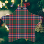 MacFarlane Hunting Modern Tartan Ornament Star Ornament, Christmas Star Decorations, ceramic ornament, Plaid Star Ceramic Ornament, Christmas Ornament Decorations Gift