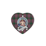 MacFarlane Scottish Clan Badge Plaid Ornament Gift. Christmas Tree Ornament MacFarlane Clan Tartan Ornament Great Christmas Ornaments Gift Heart Ornament