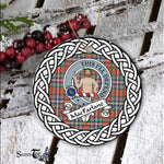 MacFarlane Tartan Ornament,  ceramic ornament, personalized christmas ornaments, christmas tree ornaments, christmas door decorations, Plaid Ornament, Tartan Ceramic Ornament