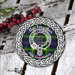 MacFarquhar Tartan Ornament,  ceramic ornament, personalized christmas ornaments, christmas tree ornaments, christmas door decorations, Plaid Ornament, Tartan Ceramic Ornament