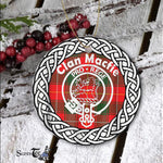 MacFie Ancient Tartan Ornament,  ceramic ornament, personalized christmas ornaments, christmas tree ornaments, christmas door decorations, Plaid Ornament, Tartan Ceramic Ornament