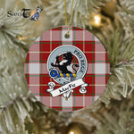 MacFie Scottish Clan Badge Plaid Ornament Gift. Christmas Tree Ornament MacFie Clan Tartan Ornament Great Christmas Ornaments Gift - Scotstee Shop