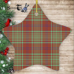 MacGillivray Hunting Ancient Tartan Ornament Star Ornament, Christmas Star Decorations, ceramic ornament, Plaid Star Ceramic Ornament, Christmas Ornament Decorations Gift