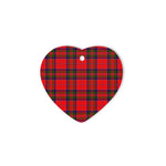 MacGillivray Modern Tartan Heart Ornaments, Christmas Tree Ornament, Plaid Christmas Ornaments, Ceramic Heart Christmas Tree Decoration, Christmas Ornament, Plaid Ornament, Tartan Ornament, Buffalo Plaid Ornament