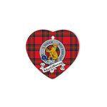 MacGillivray Scottish Clan Badge Plaid Christmas Ornaments Gift Heart Ornament MacGillivray Clan Tartan Ornaments, Plaid Ornament, christmas Ornament, plaid christmas ornament