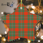 MacGregor Ancient Tartan Ornament Star Ornament, Christmas Star Decorations, ceramic ornament, Plaid Star Ceramic Ornament, Christmas Ornament Decorations Gift