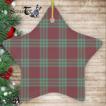MacGregor Hunting Ancient Tartan Ornament Star Ornament, Christmas Star Decorations, ceramic ornament, Plaid Star Ceramic Ornament, Christmas Ornament Decorations Gift