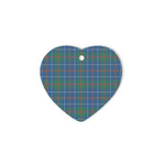 MacHardy Ancient Tartan Heart Ornaments, Christmas Tree Ornament, Plaid Christmas Ornaments, Ceramic Heart Christmas Tree Decoration, Christmas Ornament, Plaid Ornament, Tartan Ornament, Buffalo Plaid Ornament