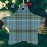 MacInnes Ancient Tartan Ornament Star Ornament, Christmas Star Decorations, ceramic ornament, Plaid Star Ceramic Ornament, Christmas Ornament Decorations Gift