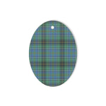 MacInnes Ancient Tartan Oval Ornaments, Christmas Tree Ornament, Plaid Christmas Ornaments, Ceramic Oval Christmas Tree Decoration, Tartan Oval Ornaments, Christmas Tree Ornament, Plaid Christmas Ornaments, Ceramic Oval Christmas Tree Decoration