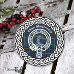 MacInnes Clan Tartan Crest Badge Plaid Ornament Gift. Christmas Tree Ornament Tartan Ornament Great Christmas Ornaments Gift - Scotstee Shop