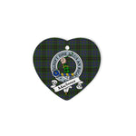 MacInnes Scottish Clan Badge Plaid Christmas Ornaments Gift Heart Ornament MacInnes Clan Tartan Ornaments, Plaid Ornament, christmas Ornament, plaid christmas ornament