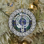 MacInnes Scottish Clan Tartan Crest Badge Old Plaid Ornament Gift. Christmas Tree Ornament Tartan Ornament Great Christmas Ornaments Gift - Scotstee Shop