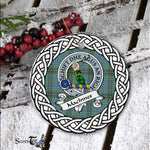 MacInnes Tartan Ornament,  ceramic ornament, personalized christmas ornaments, christmas tree ornaments, christmas door decorations, Plaid Ornament, Tartan Ceramic Ornament