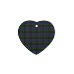 MacInnes Tartan Heart Ornaments, Christmas Tree Ornament, Plaid Christmas Ornaments, Ceramic Heart Christmas Tree Decoration, Christmas Ornament, Plaid Ornament, Tartan Ornament, Buffalo Plaid Ornament
