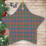 MacIntyre Ancient Tartan Ornament Star Ornament, Christmas Star Decorations, ceramic ornament, Plaid Star Ceramic Ornament, Christmas Ornament Decorations Gift