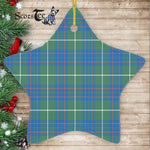 MacIntyre Hunting Ancient Tartan Ornament Star Ornament, Christmas Star Decorations, ceramic ornament, Plaid Star Ceramic Ornament, Christmas Ornament Decorations Gift