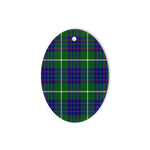 MacIntyre Hunting Modern Tartan Oval Ornaments, Christmas Tree Ornament, Plaid Christmas Ornaments, Ceramic Oval Christmas Tree Decoration, Tartan Oval Ornaments, Christmas Tree Ornament, Plaid Christmas Ornaments, Ceramic Oval Christmas Tree Decoration