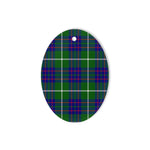 MacIntyre Hunting Modern Tartan Oval Ornaments, Christmas Tree Ornament, Plaid Christmas Ornaments, Ceramic Oval Christmas Tree Decoration, Tartan Oval Ornaments, Christmas Tree Ornament, Plaid Christmas Ornaments, Ceramic Oval Christmas Tree Decoration